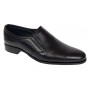 pantofi barbati eleganti negri din piele naturala fara siret GKR818EN